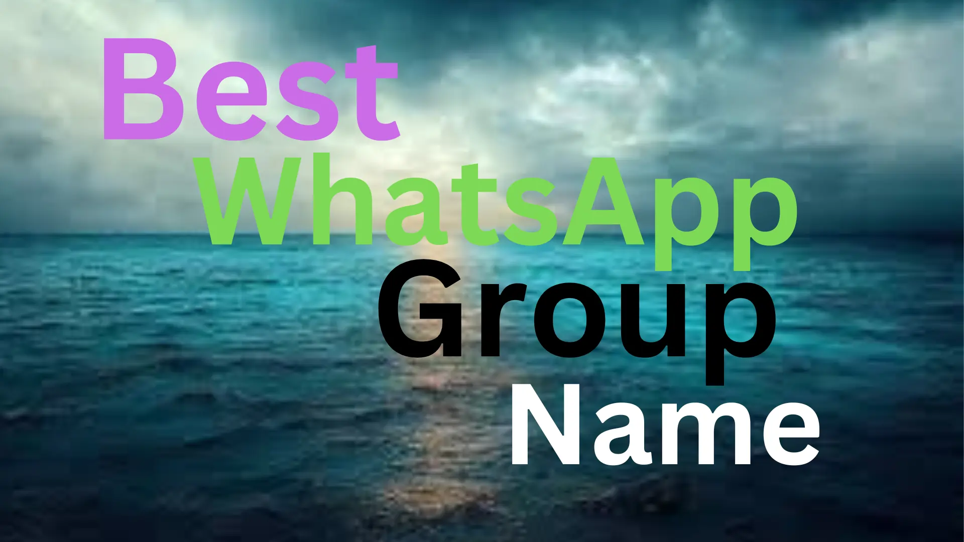 Best WhatsApp Group Names 